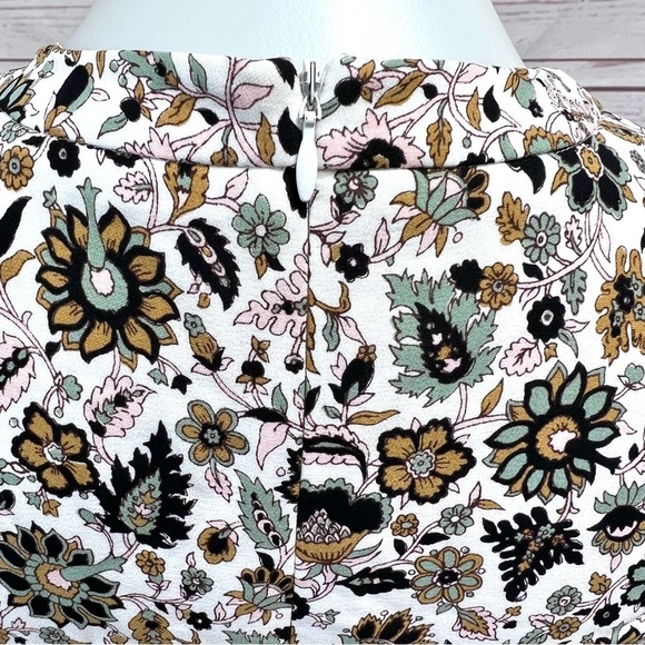 A.L.C. Silk Floral Paisley Tordi Long Sleeve Peplum Pocket Dress - Picture 6 of 11